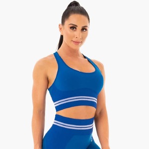 Sujetador Deportivo Personalizado con Logotipo para Mujer, Espalda Cruzada, Ligero, Soporte Medio, Transpirable, Ecológico, Sin Costuras, Color Sólido, Talla Grande - Product Image 5