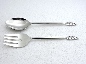 Newly Designed Stainless Steel Salad Server Set Mirror Polished Salad <b>Spoon</b> Set Kitchenware Utensils <b>Serving</b> <b>Spoon</b> Steel Cutlery - Product Image 6