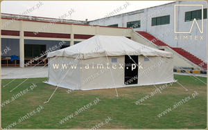 2024 tente de poteau de luxe 100% toile de coton faite porte tentes respirantes tissu unique sécurisé réglable tentes de poteau extérieur - Product Image 4