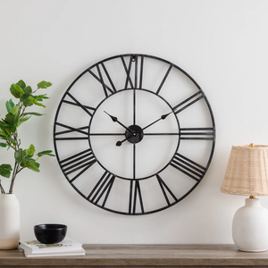 Decorative Round Iron <b>Wall</b> <b>Clock</b> Silent <b>Modern</b> Design for Home Interior Decoration At Best Price - Product Image 3