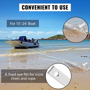 Kit Ancora Stile Fluke da 8,5 libbre per Yacht - Ancora in Acciaio Zincato a Caldo con Grillo e Fune - Product Image 5