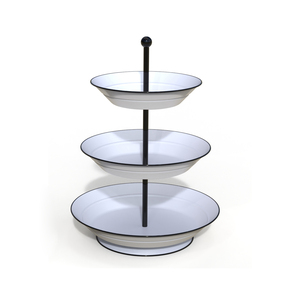 Three Tier Metal <b>Wire</b> <b>Storage</b> <b>Basket</b> Circle Shape Modern Design Multi Purpose Neatening Organizer - Product Image 6