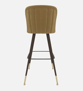 Elegant PU Leather <b>Adjustable</b> <b>Bar</b> <b>Stool</b> Light Brown Color Modern Luxury Counter Height Kitchen Furniture Metal Base Upholstered - Product Image 5