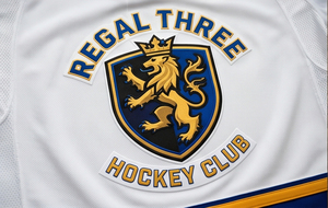 Regal Three Hockey Club Jerseys Men's White Blue Yellow Ice Hockey Jersey Full Sleeve Sportswear Breathable <b>Mesh</b> Hockey Jersey - Product Image 4