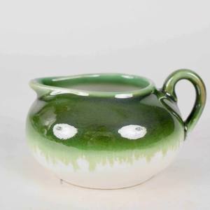 Service à thé en céramique fait main avec théière, tasses, sucrier et crémier, en grès émaillé vert, pour les amateurs de thé et les amateurs d'élégance - Product Image 3