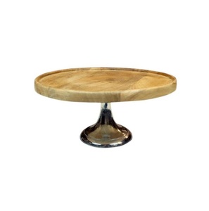 Support à gâteau, support à dessert, présentoir à gâteau, support argenté, accessoires de décoration, support à gâteau en forme de feuille, support à gâteau de la plus haute qualité, plaque en métal doré - Product Image 5