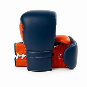 Guantes de Boxeo con Cordones de Último Diseño, Hechos a Medida con Cuero Vacuno, Logotipo Personalizado, Guantes de Kick Boxing - Product Image 1