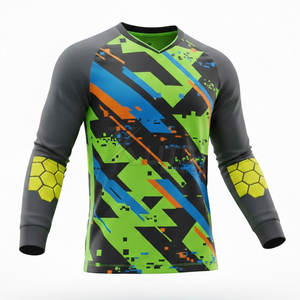 เสื้อผู้รักษาประตูฟุตบอลแขนยาวทันสมัย ชุดกีฬามืออาชีพ ไซส์ใหญ่ ระบายเหงื่อได้ดี สำหรับสโมสร โรงเรียน และการแข่งขัน - Product Image 2