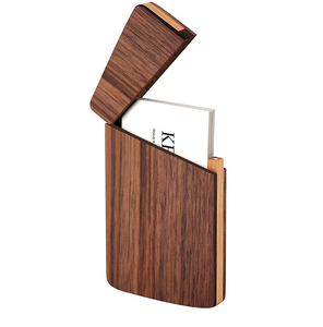 Wood Business <b>Card</b> Holder Display Men Wooden <b>Card</b> Case Groomsmen Gifts Boss Gift Best Selling - Product Image 3
