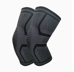 Genouillères de compression unisexes respirantes à enfiler, lot de 2, pour le sport et la protection - Product Image 3