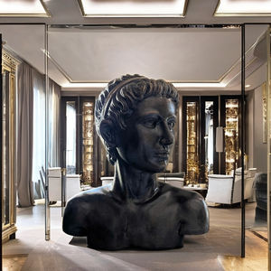 Buste de femme en fer forgé de haute qualité, sculpture de style grec, 100% forgé à la main, revêtement en poudre, décoration d'intérieur en provenance du Vietnam - Product Image 1