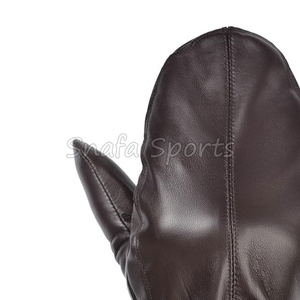 Guantes de esquí de cuero de cabra de diseño moderno 2026, guantes de snowboard de dedo completo a la venta a bajo precio - Product Image 5