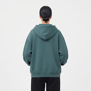 Sudadera con capucha de maternidad con cremallera 100% algodón polar para embarazadas, sudadera con capucha de maternidad para mujer con hombros caídos, sudadera con capucha de lactancia para mujer - Product Image 4