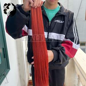 Venta al por mayor 100% Remy humano fábrica directa suministro vietnamita a granel recto Super doble dibujado teñido color natural para todo el mundo - Product Image 2