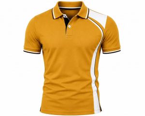 T-shirt décontracté pour homme à manches courtes en jersey respirant polyester/coton, design uni, boutonnage frontal, coupe classique, ODM de haute qualité - Product Image 2