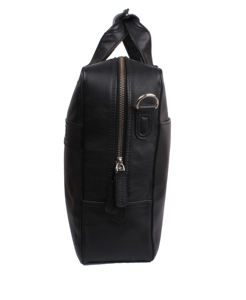 Hot Selling High Quality <b>Leather</b> Laptop <b>Bag</b> Office Briefcase for Men Business Travel Shoulder Handbag with Multiple Pockets - Product Image 4