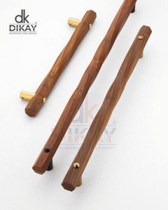 Modern wood furniture handles minimalist wardrobe <b>drawer</b> knobs solid wooden cabinet <b>pulls</b> for stylish home storage - Product Image 3