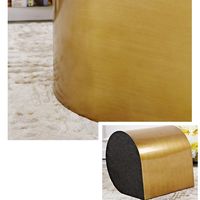 Nouvel ensemble de table basse en acier de luxe à quatre pièces pour salon, salle de séjour, bureau - Design moderne et durable
