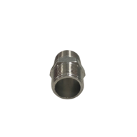 Raccord hexagonal industriel en acier inoxydable, surface lisse, garantie, logo personnalisé, haute qualité, marque Chico, argenté