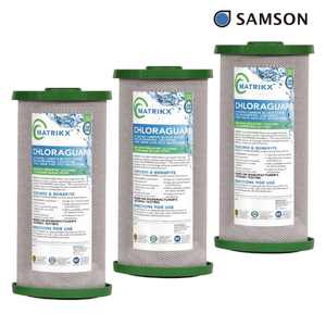 Filtre à bloc de carbone collé Chloraguard MATRIKX, double certification NSF et WQA, prix de gros pour cartouche - Product Image 1
