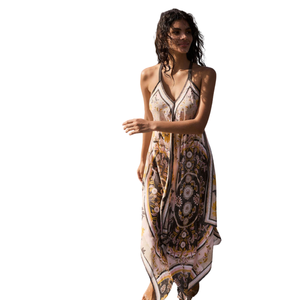 Vestido Midi Estampado de Moda para Mujer, Vestido Casual de Longitud Midi - Product Image 4