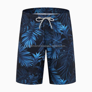 Short Cargo de Plage d'Été Confortable à Ceinture Élastique pour Hommes 100% Polyester Pantalon de Natation Décontracté Logo Personnalisé Couleur Unie Teinte - Product Image 1