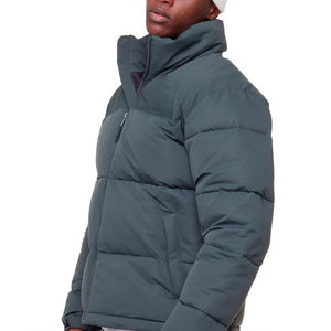 Premium Quality Men's Winter Puffer <b>Jacket</b> With Hood Breathable Windproof Fabric Thick Polyester Casual Solid Color Zipper Coat - Product Image 5