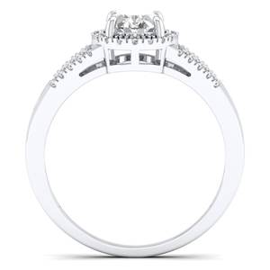 Anillo de Compromiso REYES con Moissanita Ovalada de 1.38Ct, Plata de Ley 925, Oro de 18K, Joyería Fina para Bodas, Aniversarios y Fiestas - Product Image 4