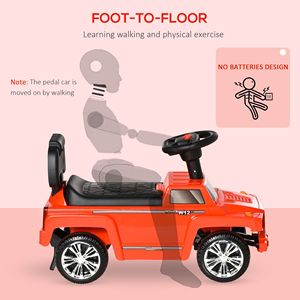 Auto Elettrica per Bambini Stile SUV Rossa con Musica, Clacson, Luci e Vano Portaoggetti per il Divertimento dei Bambini - Product Image 6