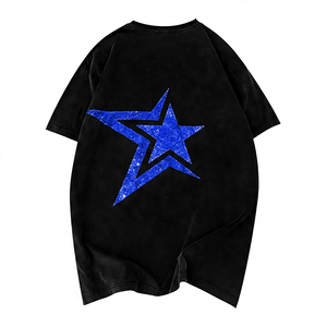 T-shirt Homme Coupe Droite Courte en Coton/Spandex Respirant, Imprimé Délavé, Qualité Supérieure, Livraison Rapide - Product Image 4