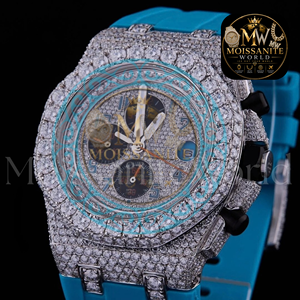 Montre à quartz pour homme, forme ronde, avec diamants, pour mariage et soirée, bracelet en caoutchouc, disponible au meilleur prix abordable. - Product Image 4