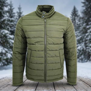 Veste matelassée réversible à capuche pour homme, imperméable et respirante, avec options de logo personnalisé, style streetwear décontracté pour l'hiver - Product Image 6