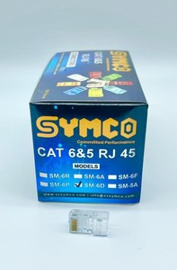 หัวต่อ SYMCO RJ45 SM-6D Cat6 (ชุบทอง, 3U) 8P8C หัวต่อโมดูลาร์อีเธอร์เน็ตประสิทธิภาพสูง RJ45 - Product Image 5