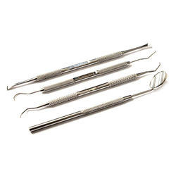 Kit d'instruments dentaires professionnels manuels en acier inoxydable pour chirurgie et extraction : forceps, élévateurs, détartreurs, miroir - Certifié CE - Product Image 3