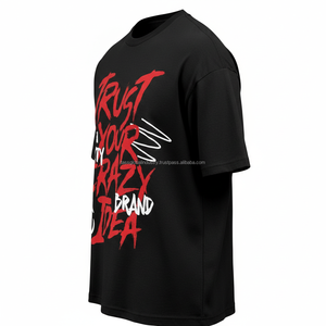 <b>Men's</b> Drop Shoulder T-<b>Shirt</b> Oversized Printed Breathable Custom OEM Wholesale - Product Image 6