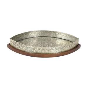 Plateau de service haut de gamme 100% métal, design élégant et luxueux pour la présentation de plats lors de fêtes, la pâtisserie et le bar, finition de haute qualité, au meilleur prix. - Product Image 4