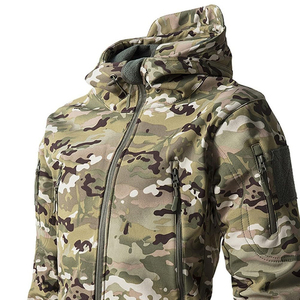 Vestes tactiques d'extérieur pour le camping, la randonnée, la chasse, la pêche, l'escalade, veste cargo tactique pour homme, polaire d'hiver Sharkskin avec OEM - Product Image 4