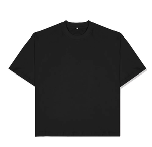 เสื้อยืดโอเวอร์ไซส์ผู้ชาย ผ้าคอตตอน 100% หนัก 240 กรัม คอกลม แขนสั้น ทรงบ็อกซี่ ชายเสื้อครอป สไตล์สตรีทแวร์ลำลอง ขายส่ง/OEM - Product Image 4