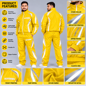 Conjunto Deportivo de 2 Piezas para Hombre, Chaqueta Cortavientos de Nailon y Pantalones Jogger, Ropa Deportiva para Correr, Fabricante de Ropa al Por Mayor, Logotipo Personalizado - Product Image 6
