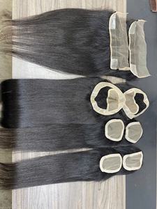 Prothèse capillaire en PU à base fine de soie, cheveux naturels vierges vietnamiens, cuticules alignées, doux, soyeux, sans nœuds, abordable - Product Image 6