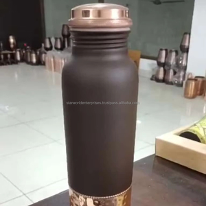 Premium Pure Copper Water <b>Bottle</b> & Mug Set | Ayurvedic Drinkware for Kitchen & Tabletop | Affordable Wholesale from India - Product Image 1
