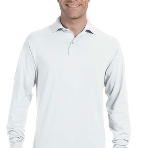 Wholesale 100% Polyester Breathable Eco-Friendly Casual Jersey Solid Long Sleeve Men's Shirts Custom Logo <b>Printing</b> Embroidery - Product Image 3