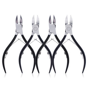 Pince à cuticules noire mate en acier inoxydable, coupe-ongles, ciseaux, outil de manucure pour éliminer les peaux mortes - Product Image 5