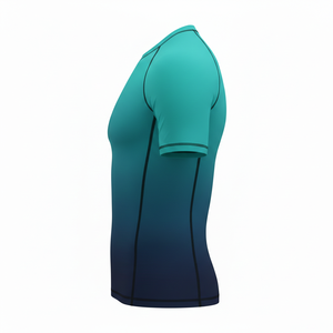 Camiseta de compresión sublimada de manga corta de calidad premium, transpirable, con costuras duraderas, para entrenamiento de MMA, BJJ y surf. - Product Image 3