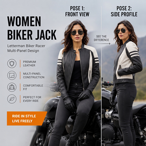 Professional Manufacture Leather <b>Biker</b> <b>Jacket</b> Ladies Vintage Leather Zipper <b>Jackets</b> Women Winter Outerwear Leather <b>Biker</b> <b>Jacket</b> - Product Image 5