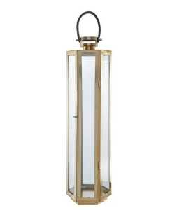 Skies Traders LN021 Tall Black Stainless Steel Handmade Durable Heat Resistant Slim <b>Hurricane</b> Floor Candle <b>Lantern</b> Holder - Product Image 3