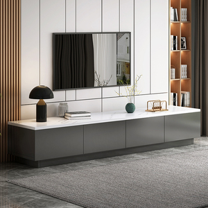 Mueble de <span class=keywords><strong>TV</strong></span> Moderno de Madera para Sala de Estar de Lujo, con Cajón, para Uso en Hoteles, Compatible con Televisores de 65+ Pulgadas - Product Image 1