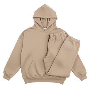 Ensemble survêtement homme personnalisé avec logo, sweat à capuche épais et pantalon de jogging, deux pièces, toutes saisons, décontracté, sport, gym - Product Image 4