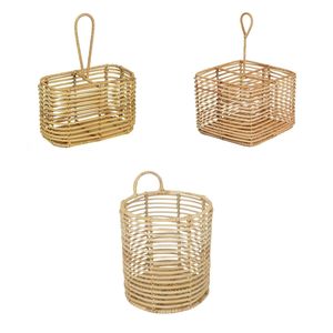 Bandeja Decorativa Colgante LINEA KITCHEN, Bandeja de Bambú y Ratán para Mesa de Cocina, Organizador de Despensa, Juego de Cubiertos y Porta Cubiertos - Product Image 2