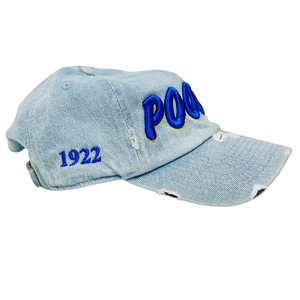 หมวกแก๊ปยีนส์ปักลาย Sigma Gamma Rho Poodle ปรับขนาดได้ ใส่ได้ทั้งชายและหญิง หมวกสโมสรนักศึกษากรีก สไตล์ลำลอง สตรีทแวร์ แบบสั่งทำ - Product Image 2